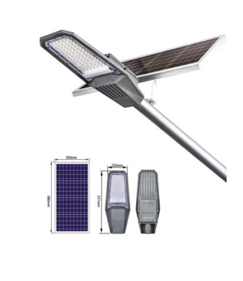 100w SOLAR STREET LIGHT 1,500 lumens